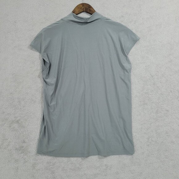 NEW Buffalo David Bitton Womens M Recycled Polyester V-Neck With Cap Sleeve - Picture 2 of 8